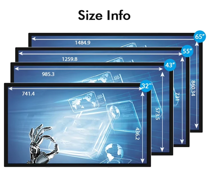 Large Touch Screen Display Monitor