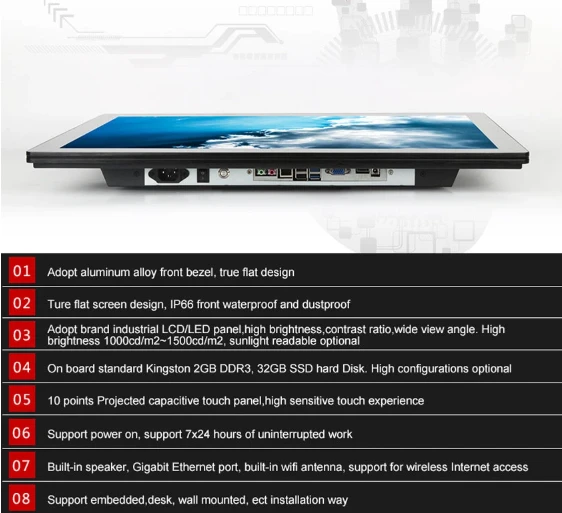 computer touch screen all in one